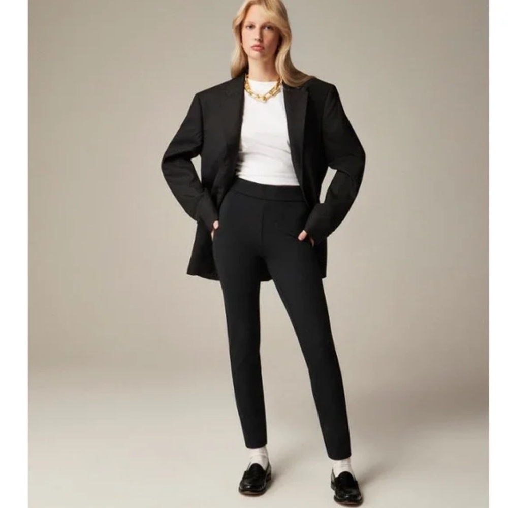 J.Crew Pixie Pant in Stretch Ponte Black Size 8S - Picture 1 of 9